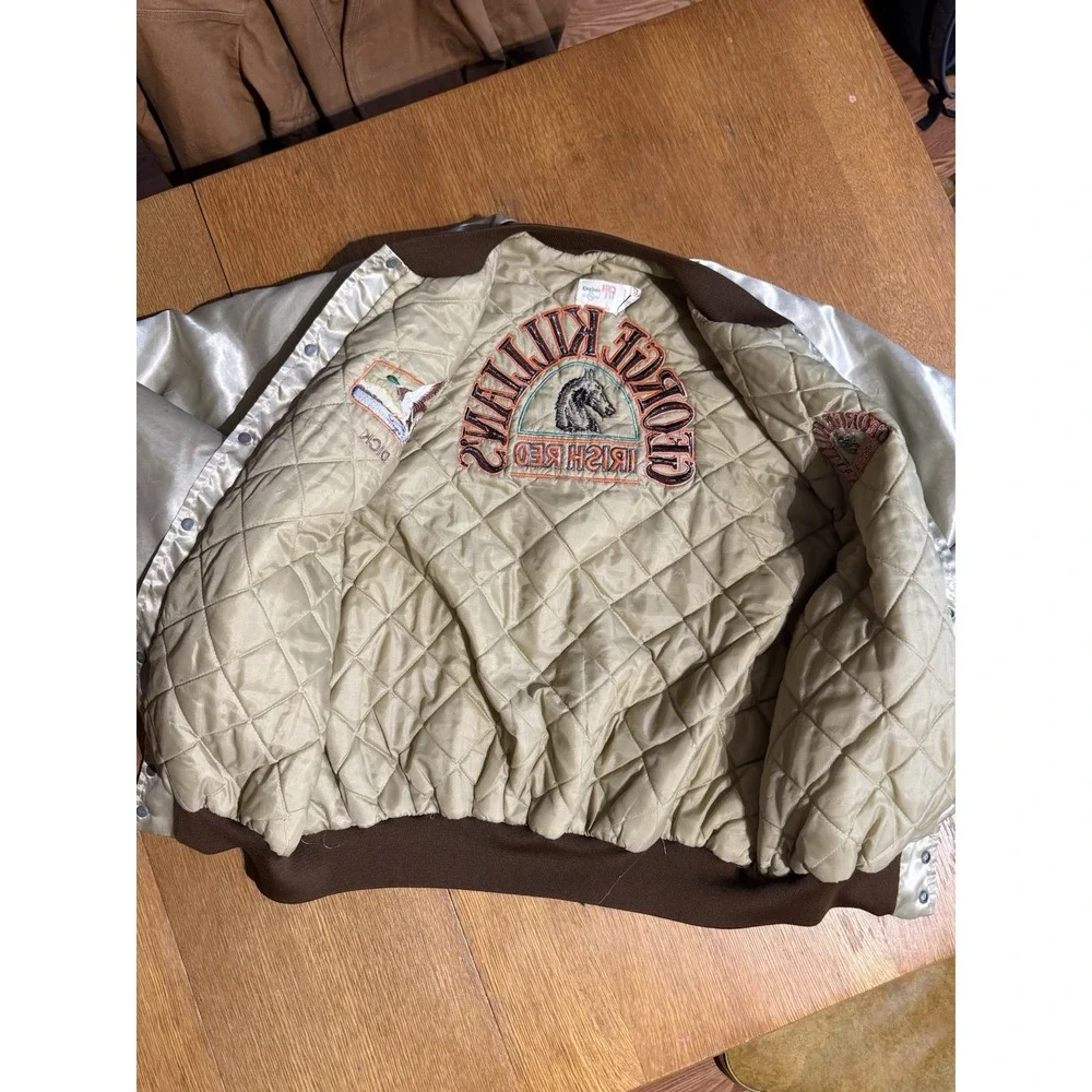 Vintage King‎ Louie Satin Jacket 2XL Ducks Unlimited George Killian's Beer USA